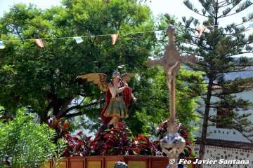 Telde rinde pleitesía a San Miguel en Valsequillo (Foto Francisco Javier Santana y TA)